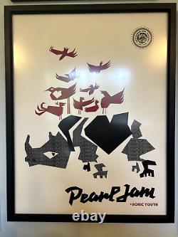 Pearl Jam Poster Santa Barbara 2006 Art By Ames Bros (featuring Sonic Youth)