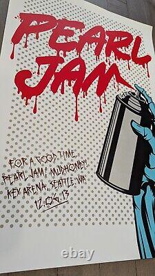 Pearl Jam Poster Seattle 2013 DFace 24x36