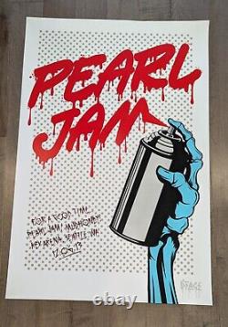 Pearl Jam Poster Seattle 2013 DFace 24x36