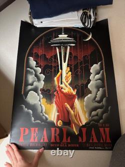 Pearl Jam Poster Seattle, Washington With Deep Sea Diver 5/30/24