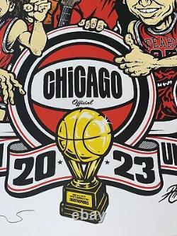 Pearl Jam Poster Set (2) Chicago 2023 Ames SIGNED AP X/155 Matching #'s Official