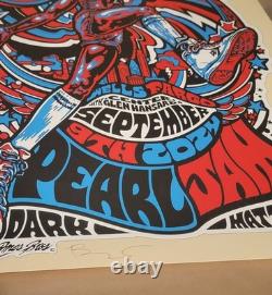 Pearl Jam Poster Signed And Numbered By Artist Ames Bros Philadelphia 2024 Dr J