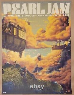 Pearl Jam Poster Signed And Numbered By Artist Ottawa ON 2022