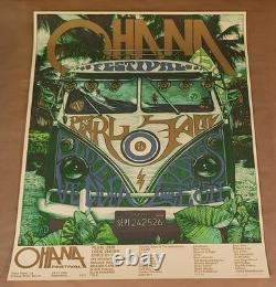 Pearl Jam Poster Signed Numbered AP By Artist Domaradzki Ohana Festival 2021