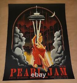 Pearl Jam Poster Signed/Numbered By Artist AP Variant Seattle May 30, 2024