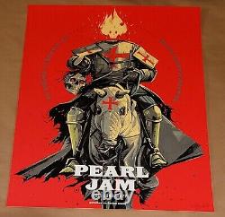 Pearl Jam Poster Signed/Numbered By Artist Prague 2022