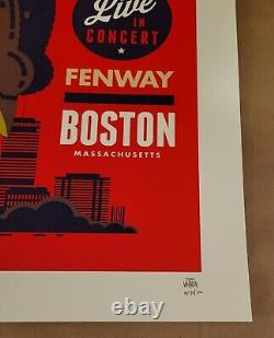 Pearl Jam Poster Signed/Numbered By Artist Whalen Fenway Boston 2018