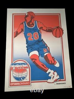 Pearl Jam Poster Signed Numbered Mudhoney Ontario Basketball Player Ames AP