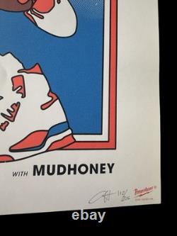 Pearl Jam Poster Signed Numbered Mudhoney Ontario Basketball Player Ames AP