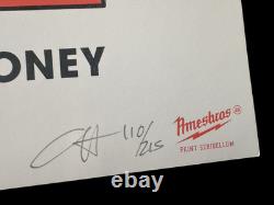 Pearl Jam Poster Signed Numbered Mudhoney Ontario Basketball Player Ames AP