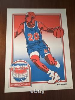 Pearl Jam Poster Signed Numbered Mudhoney Ontario Basketball Player Ames AP