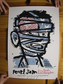 Pearl Jam Poster Silkscreen Ireland UK 2006 Worldwide Tour Reading Festival