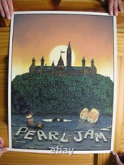 Pearl Jam Poster Silkscreen Ottawa Ontario Canada Pluralone