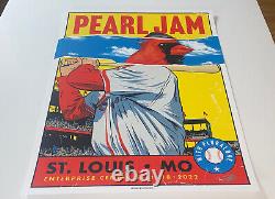 Pearl Jam Poster St Louis 2022 AP Silkscreen Print SIGNED & #'d Artist ED X/200