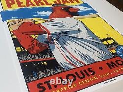 Pearl Jam Poster St Louis 2022 AP Silkscreen Print SIGNED & #'d Artist ED X/200