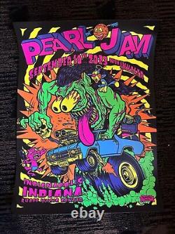 Pearl Jam Poster & Sticker & Pin Indianapolis, Indiana 09/10/23 Ruoff