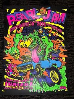 Pearl Jam Poster & Sticker & Pin Indianapolis, Indiana 09/10/23 Ruoff