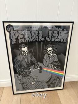 Pearl Jam Poster Tampa 2008 Framed READ MORE