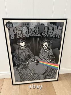 Pearl Jam Poster Tampa 2008 Framed READ MORE
