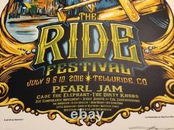 Pearl Jam Poster Telluride 2016 AJ Masthay AE #2/65 Emek Sperry Klausen Mint