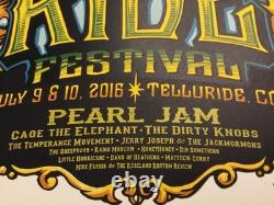 Pearl Jam Poster Telluride 2016 AJ Masthay AE #2/65 Emek Sperry Klausen Mint