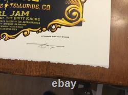 Pearl Jam Poster Telluride 2016 AJ Masthay AE #2/65 Emek Sperry Klausen Mint