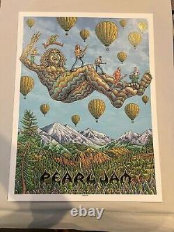 Pearl Jam Poster, Telluride, Colorado 2016 Ride Festival EMEK, NM Vedder