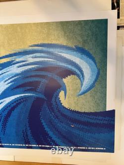 Pearl Jam Poster US Tour Spring 2006 Tour Big Wave Flat Stored & MINT