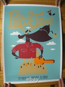 Pearl Jam Poster Vancouver September 25 2009 Lumberjack Moose