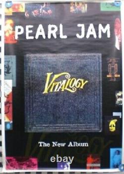 Pearl Jam Poster Vitalogy Original Album Promotion UK Edition Unused Excellent