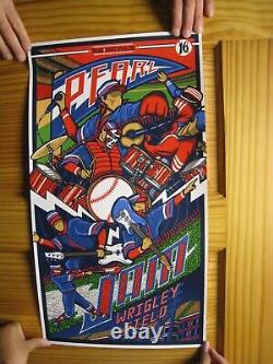 Pearl Jam Poster Wrigley Field Chicago August 20 and 22
