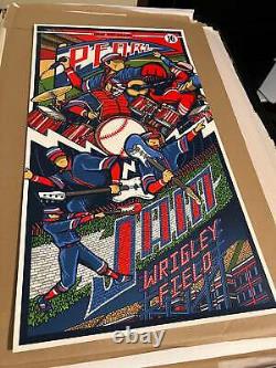 Pearl Jam Poster Wrigley Field Chicago August 20 and 22 14x24 Poster
