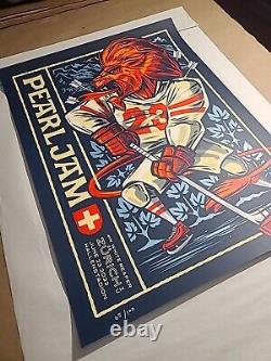 Pearl Jam Poster Zurich Switzerland 6/23/2022 Gigaton Tour Ap S/# ××/100 Price