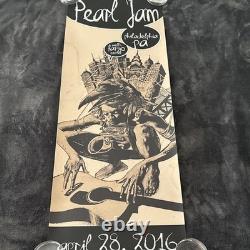Pearl Jam Poster from Philadelphia PA Wells Fargo Center April 28 2016