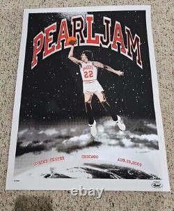 Pearl Jam Posterchicago, Il8/23/2009united Centernight 1jeff Ament
