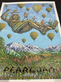 Pearl Jam RIDE FEST POSTER EMEK TELLURIDE Colorado 2016