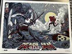 Pearl Jam Raleigh NC 2025 Concert AP Poster S/N/100 Sutfin Vedder