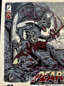 Pearl Jam Raleigh NC 2025 Concert AP Poster S/N/100 Sutfin Vedder