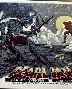 Pearl Jam Raleigh NC 2025 Concert AP Poster S/N/100 Sutfin Vedder