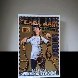Pearl Jam Ramones Poster 1995 San Diego Poster Mint Only 100 Made 12 X 18 Rare