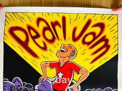 Pearl Jam Randall's Island Concert Poster Vintage Two Dimensions 1996