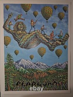 Pearl Jam Ride Fest 2016 EMEK Poster Screen Print Telluride Eddie Vedder