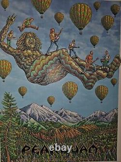 Pearl Jam Ride Fest 2016 EMEK Poster Screen Print Telluride Eddie Vedder