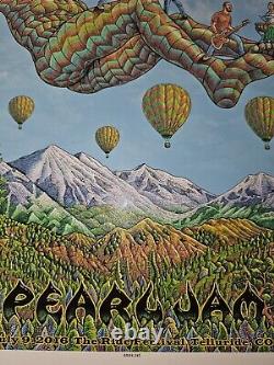 Pearl Jam Ride Fest 2016 EMEK Poster Screen Print Telluride Eddie Vedder