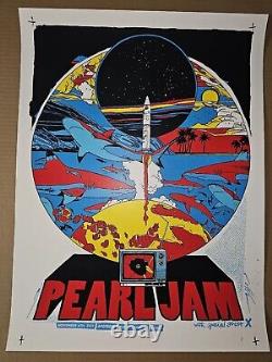 Pearl Jam Rio de Janeiro 2011 Official Concert Poster Tyler Stout Print Vedder