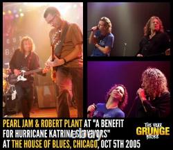 Pearl Jam / Robert Plant 2005 Tour House Of Blues Poster! Chicago Concert