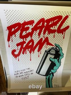 Pearl Jam SEATTLE POSTER 2013 DFACE 12/6/2013 KEY ARENA original Silkscreen