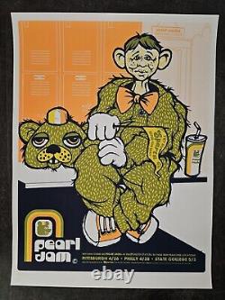 Pearl Jam STATE COLLEGE 2003 Official Concert Poster Ames Bros Screen Print PA