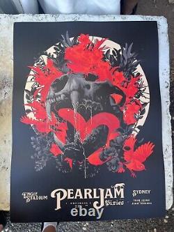 Pearl Jam SYDNEY Concert Poster Lithograph 23/11/24