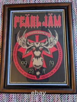 Pearl Jam SaskTel Centre Concert Poster 09/19/2011 Moose Artwork